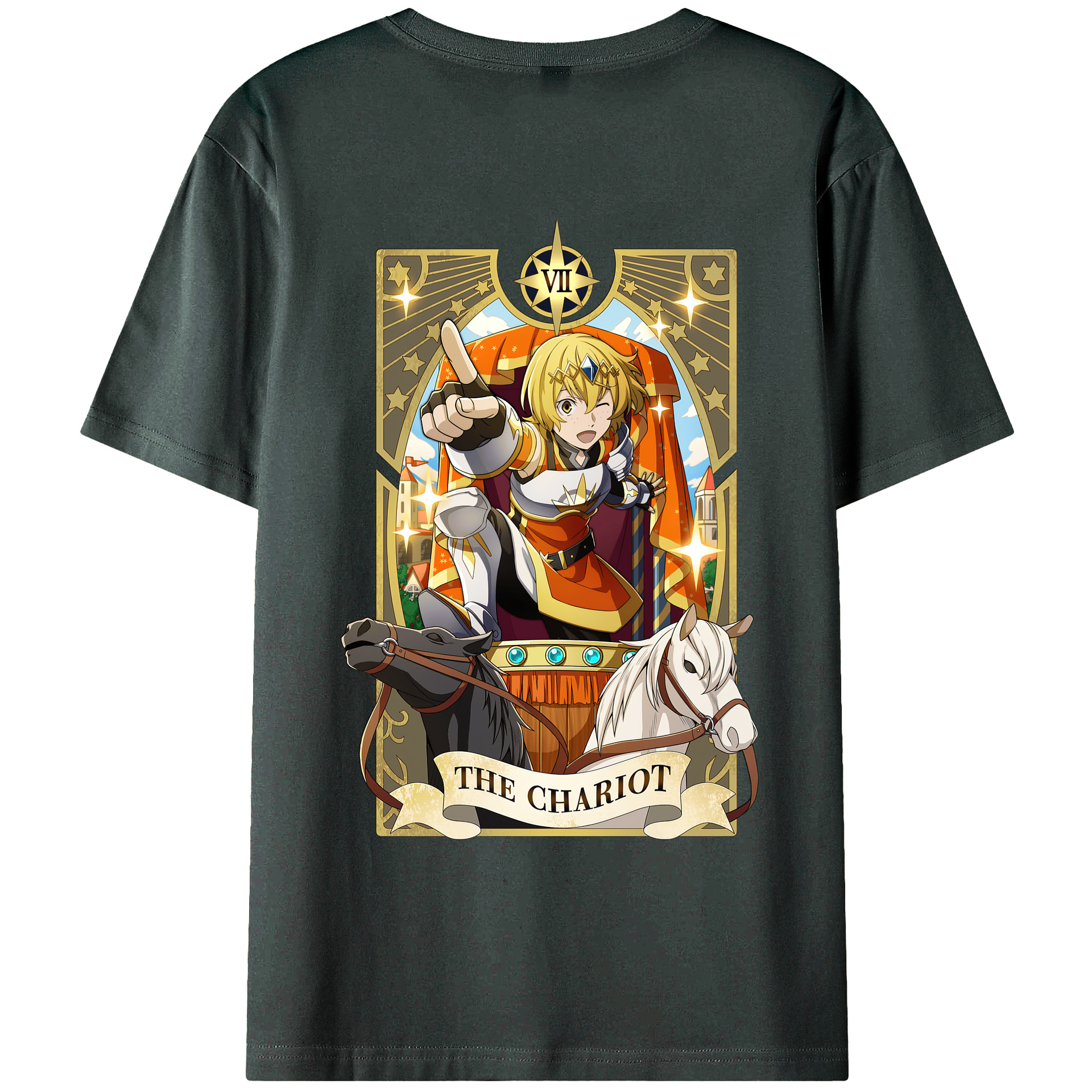 （画像用） 文豪ストレイドッグス Bungo Stray Dogs 綿100％ メンズ半袖Tシャツ（バックプリント） 通気性